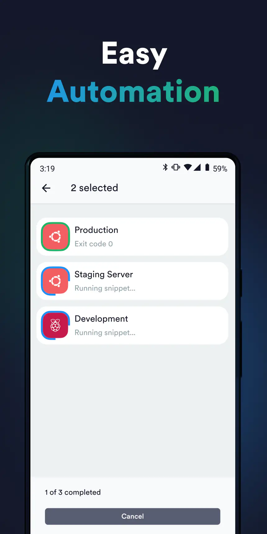 لقطة شاشة Termius - Modern SSH Client %د