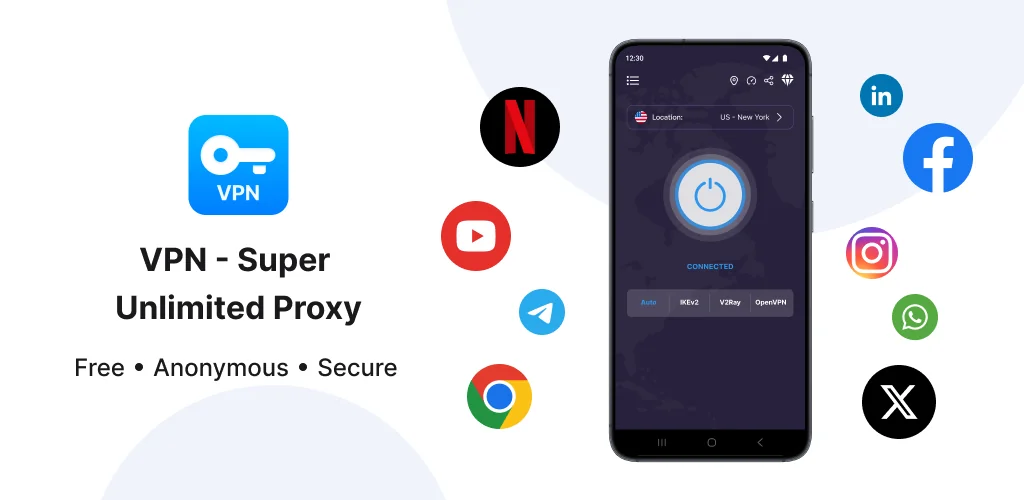 VPN - Super Unlimited Proxy приложение обложка для Android