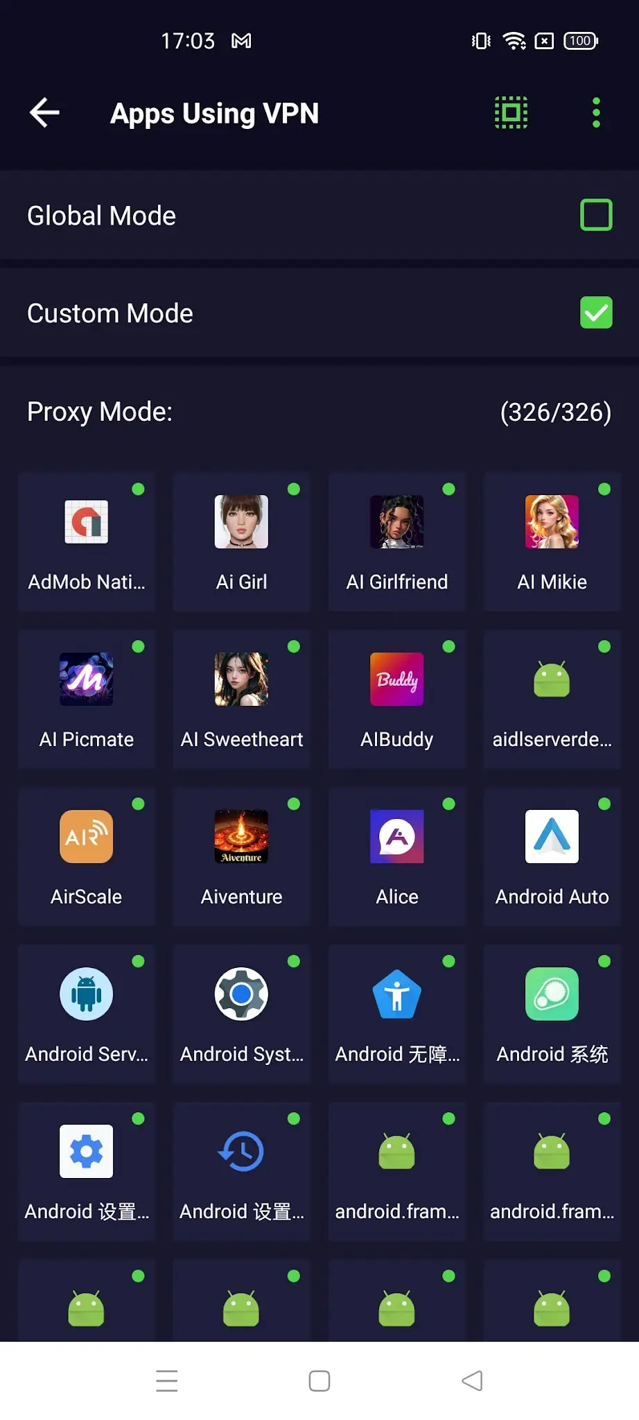 Snímek obrazovky INF VPN - no time limited 3