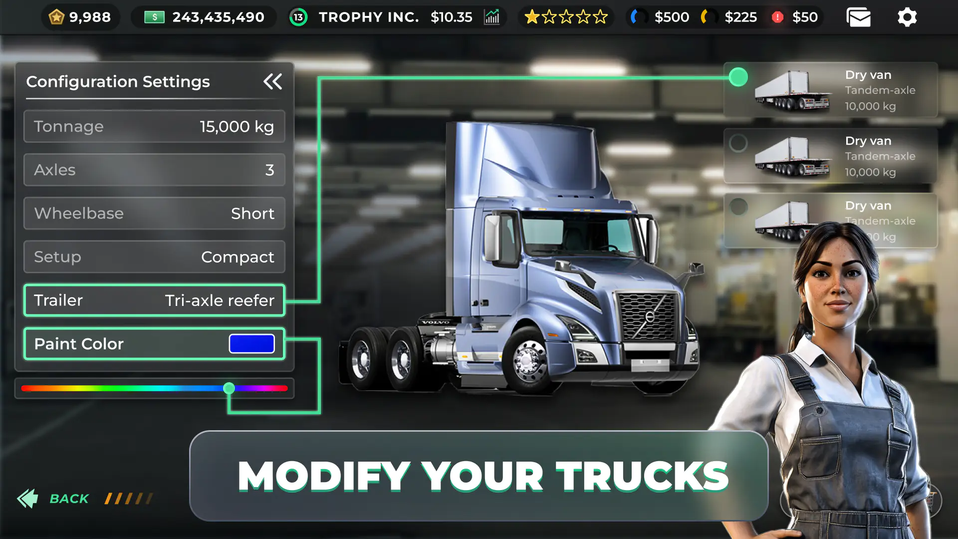 Snímek obrazovky Truck Manager 4