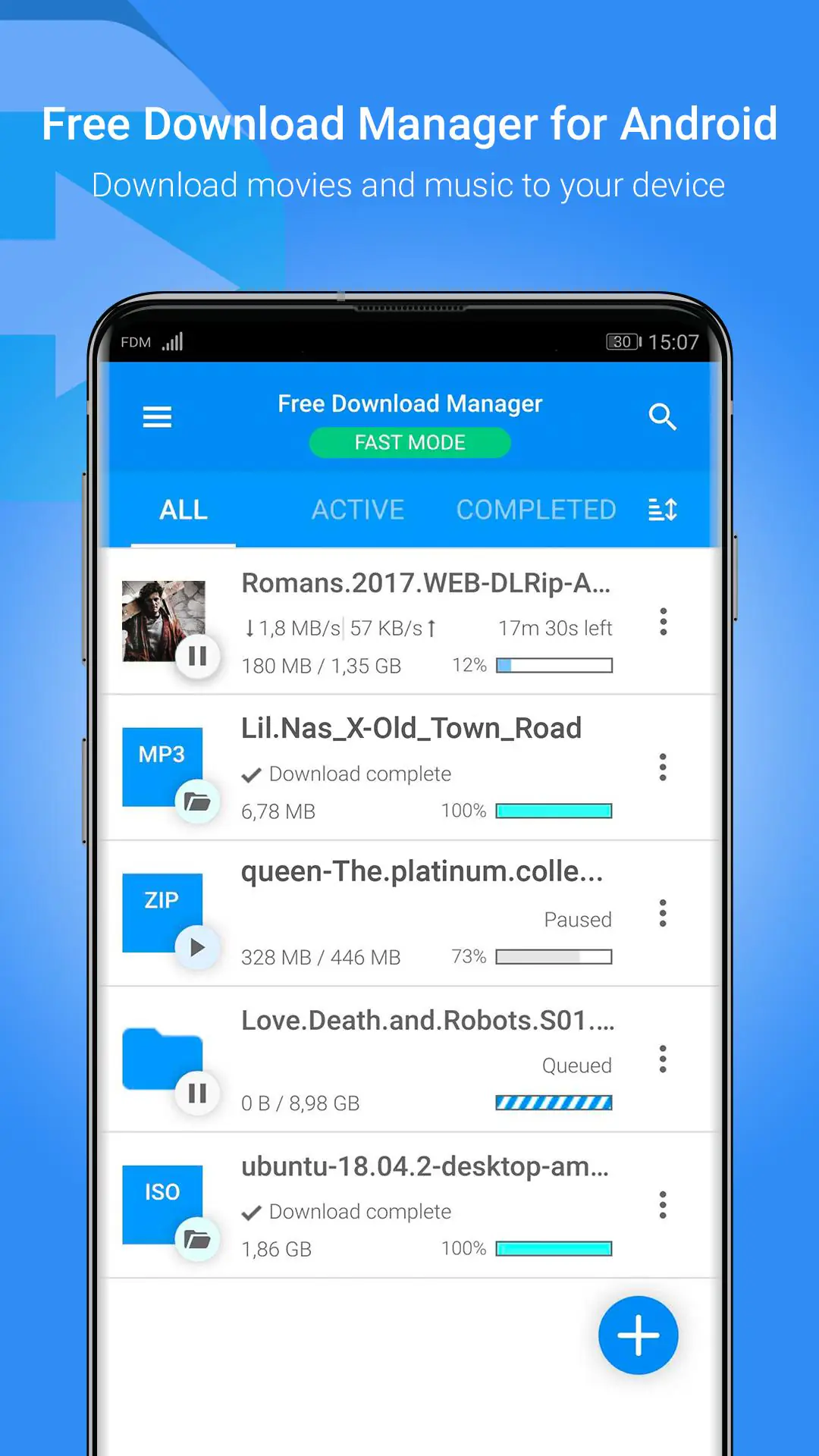 Скриншот Free Download Manager - FDM 1