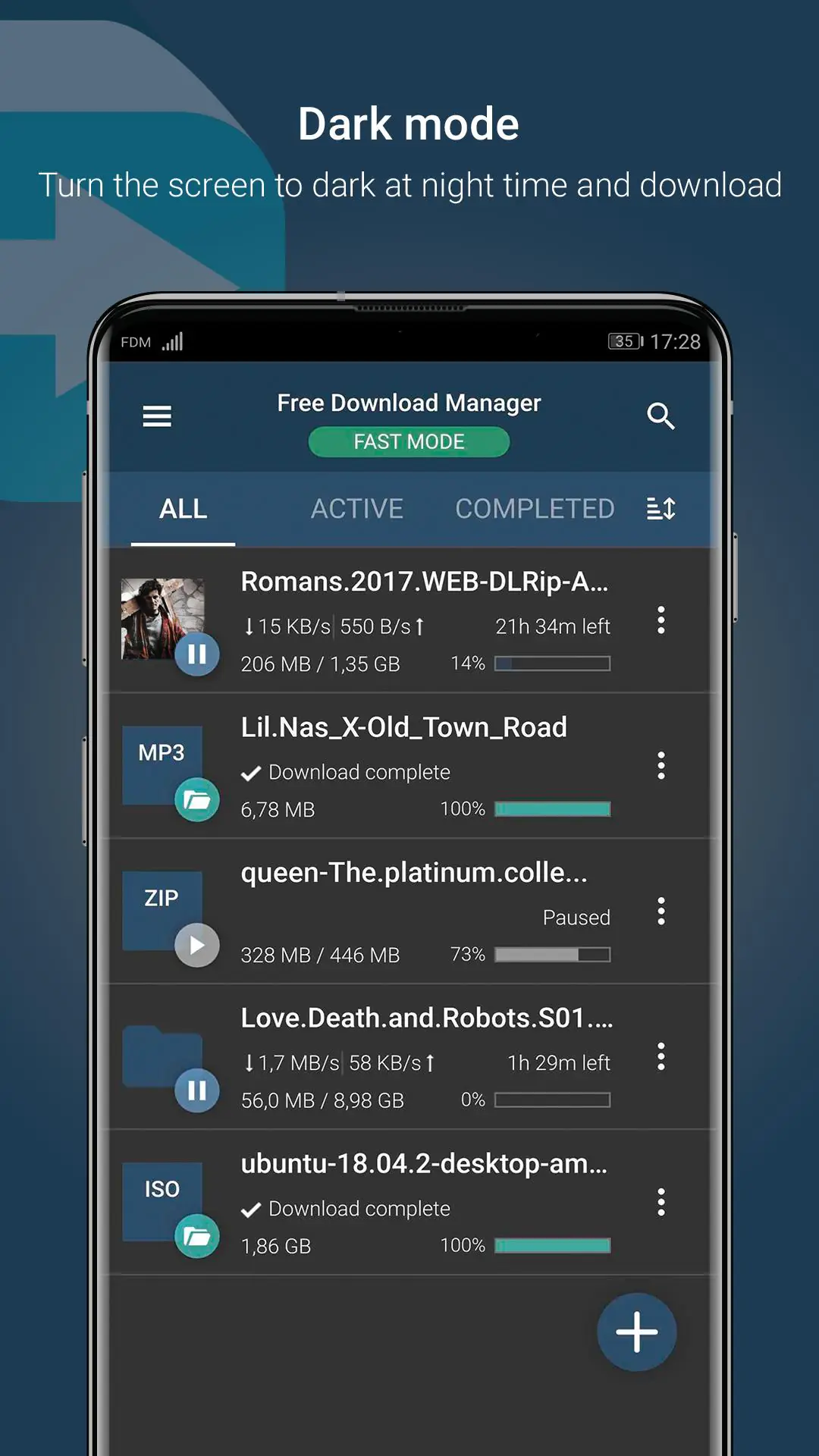 Скриншот Free Download Manager - FDM 3