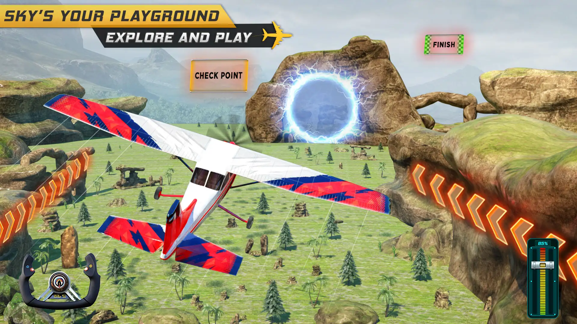 Skydrift: 3d-игра с самолетами скриншот 7