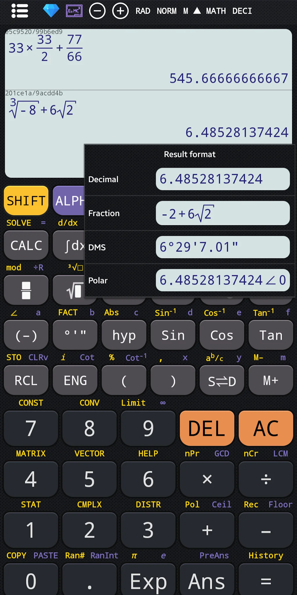 Scientific calculator plus 991 képernyőkép 4