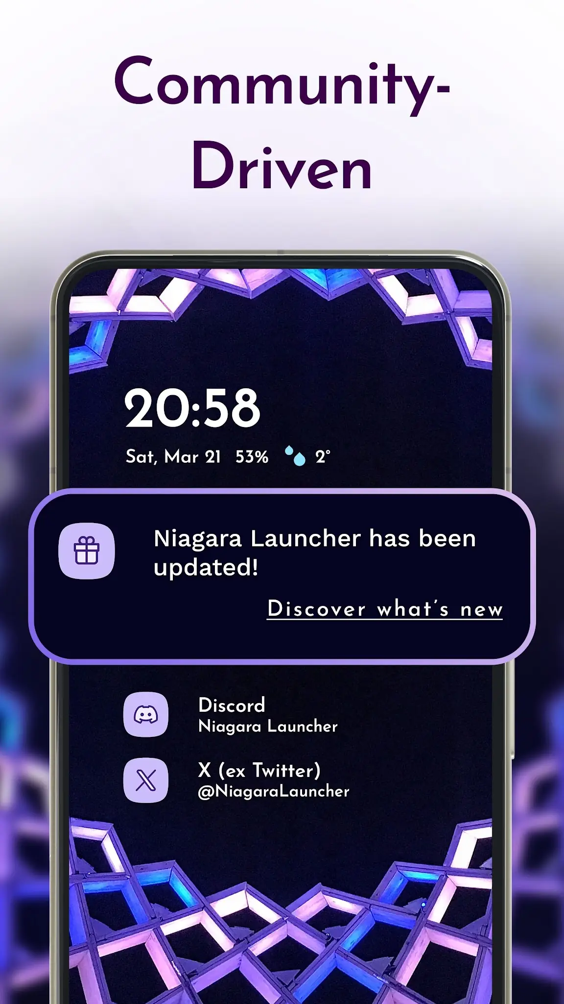 Скриншот Niagara Launcher 5