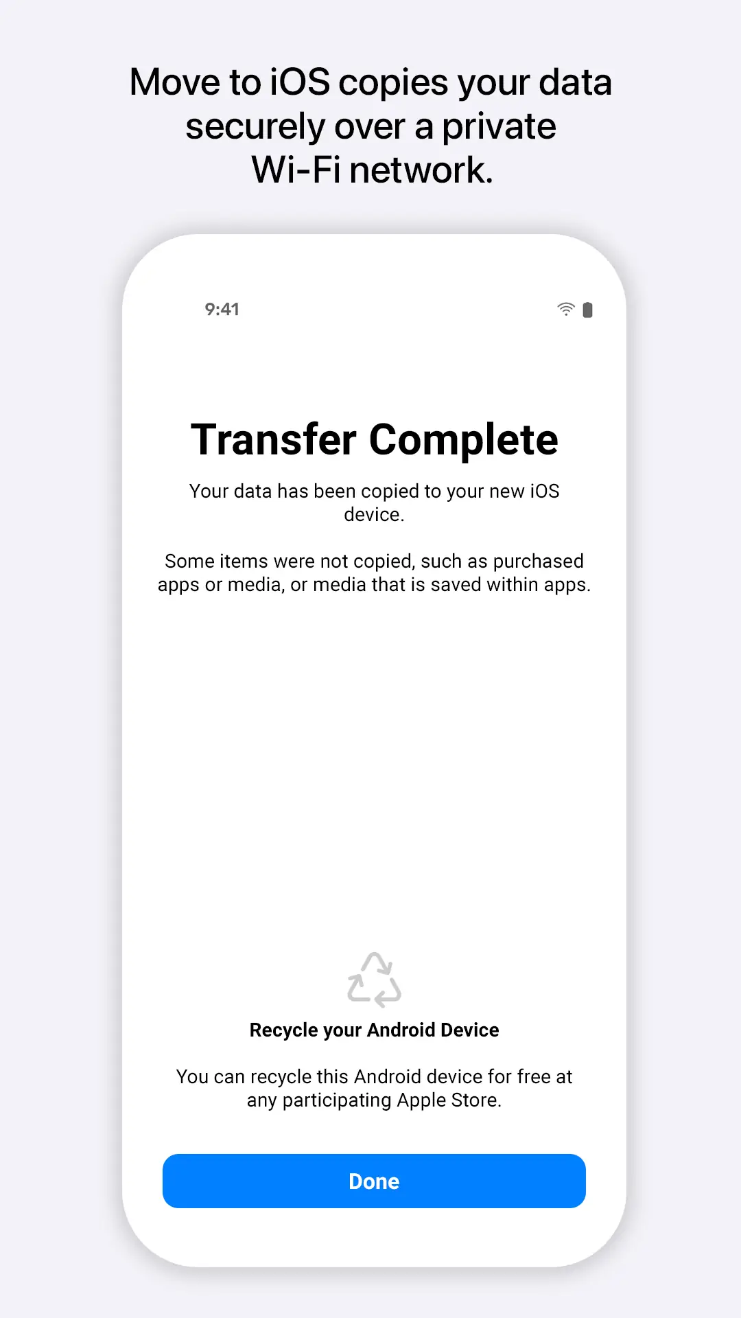 Captura de tela Migrar para iOS 2