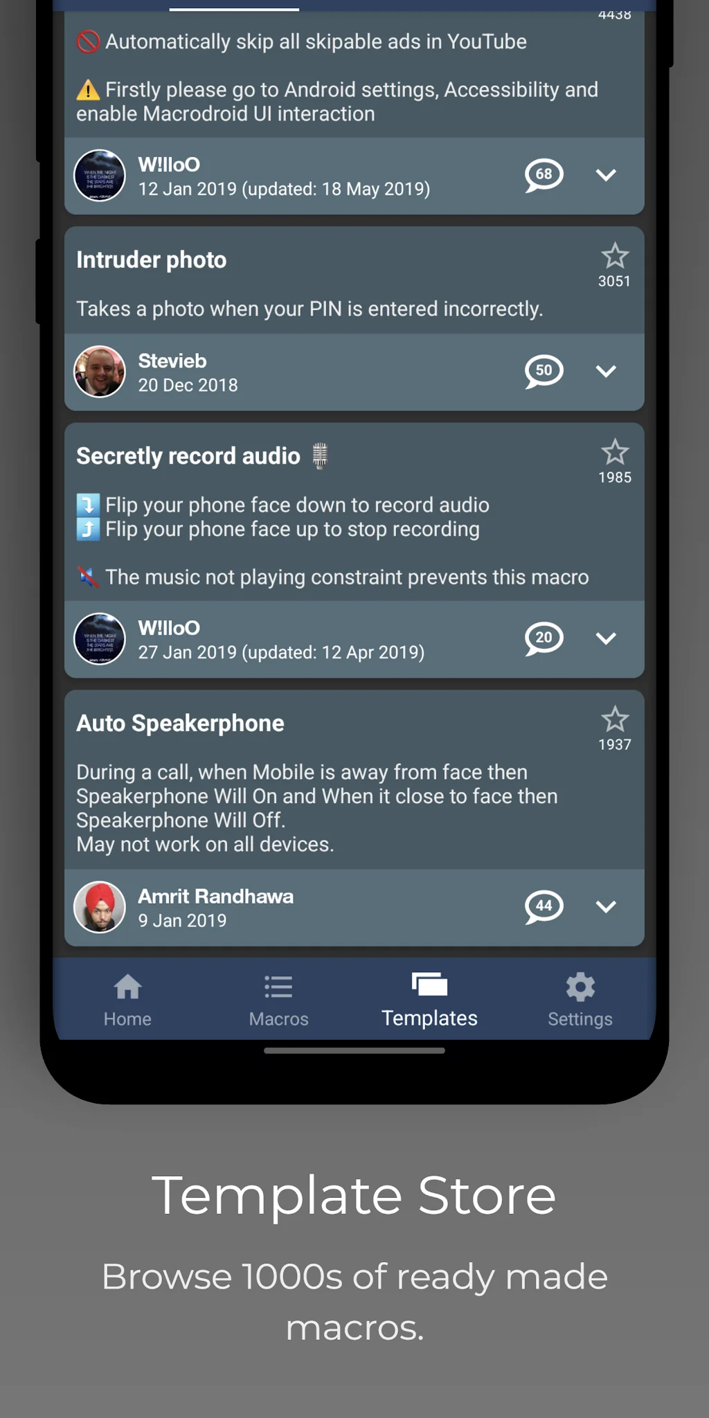 ภาพหน้าจอ MacroDroid 4
