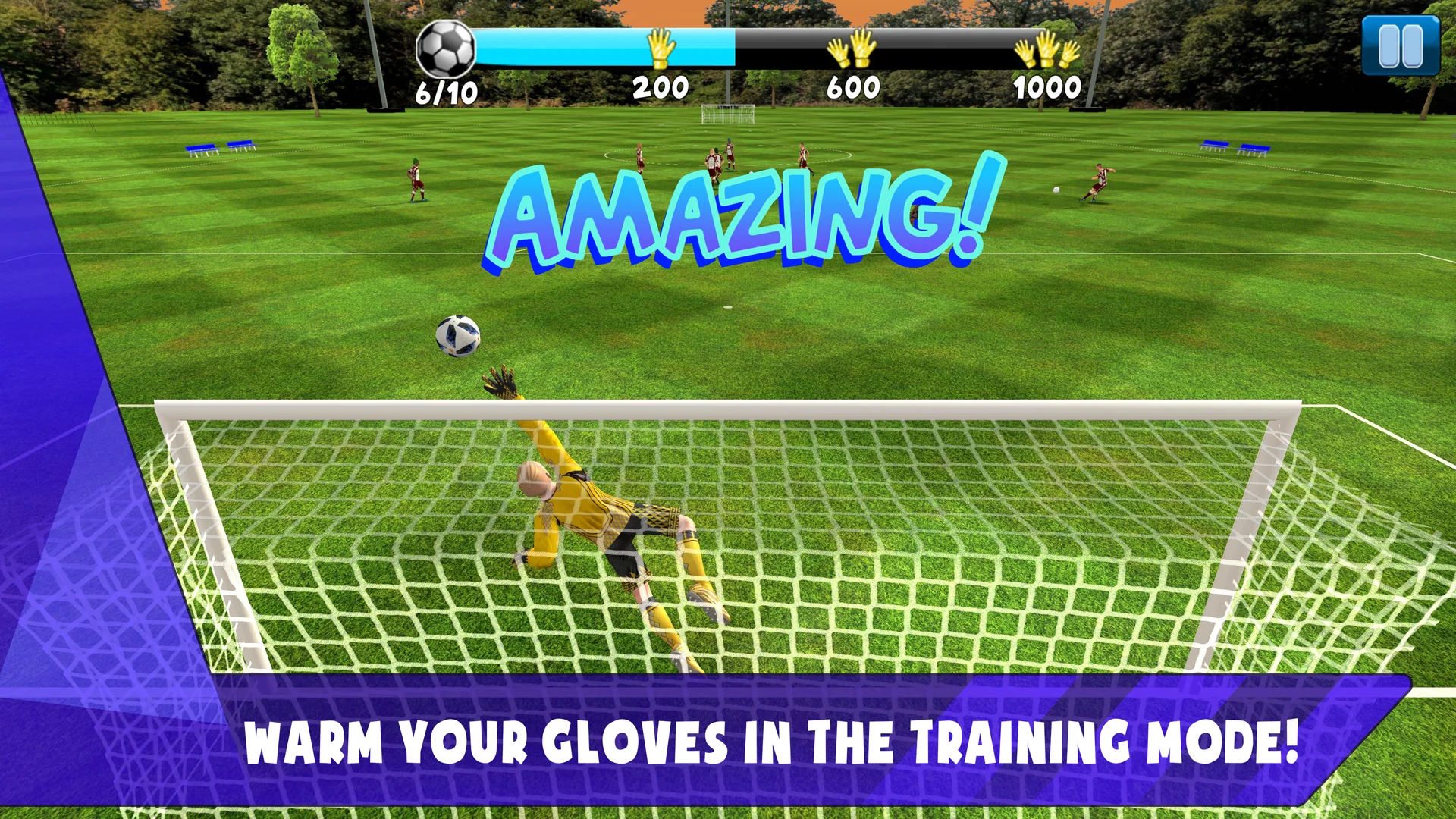 Скриншот Soccer Goalkeeper: Match Hero 1