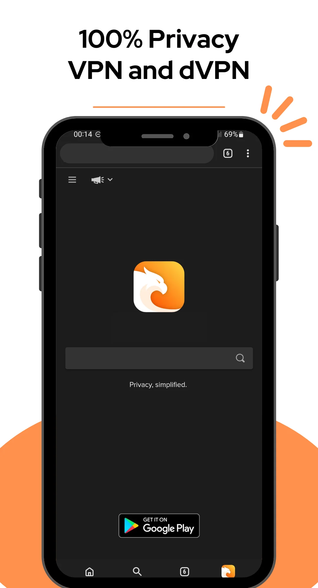 Снимка на екрана Carbon: Super Fast Browser 3