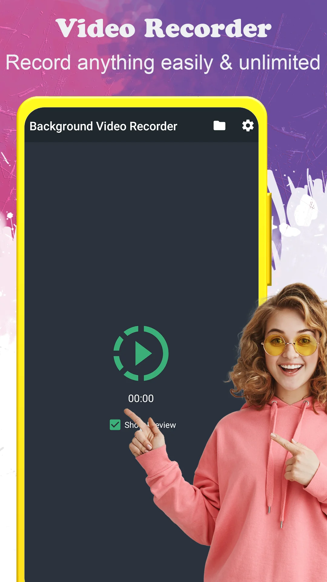 Captura de tela Background Video Recorder 1