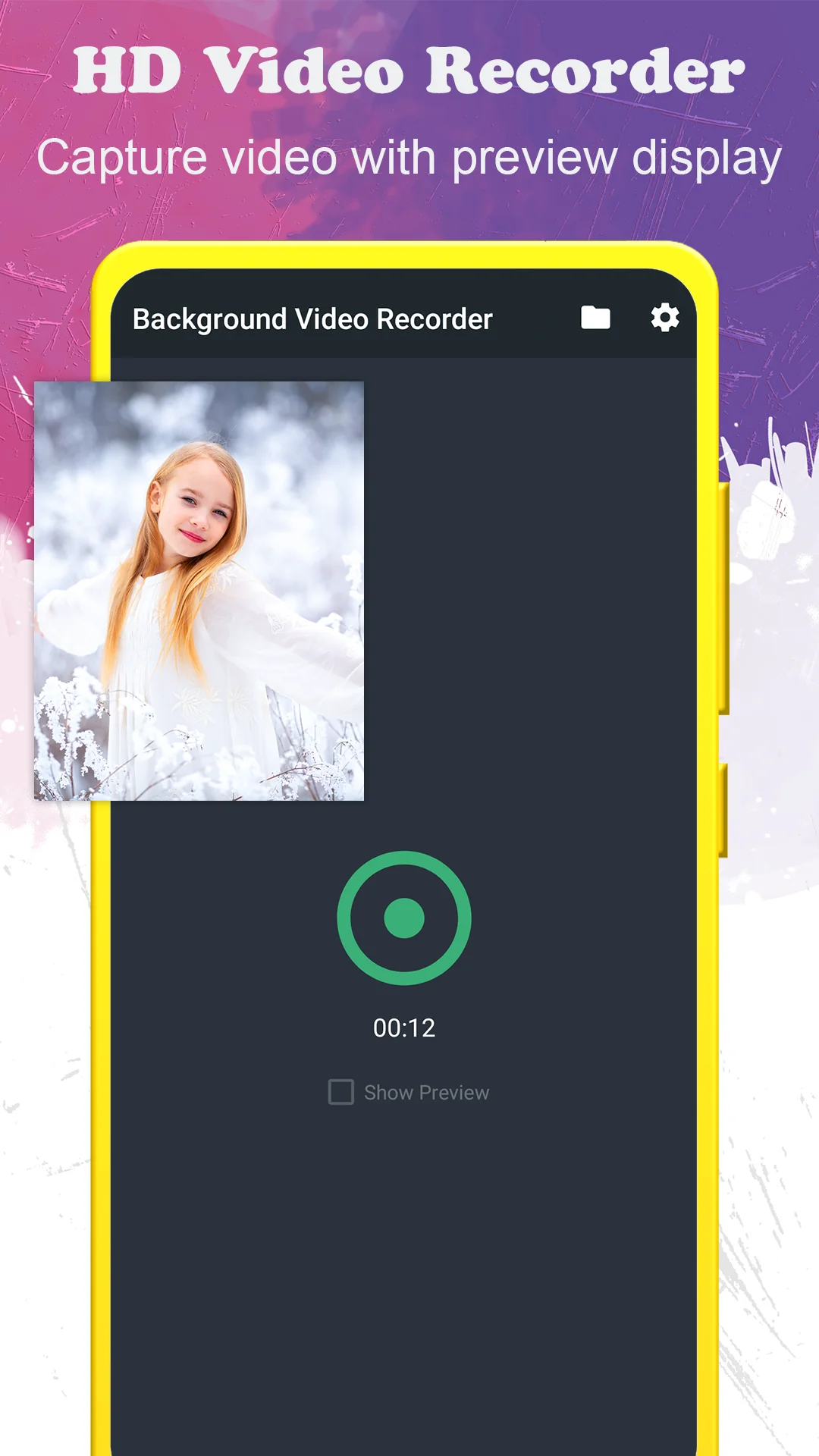 Captura de tela Background Video Recorder 2