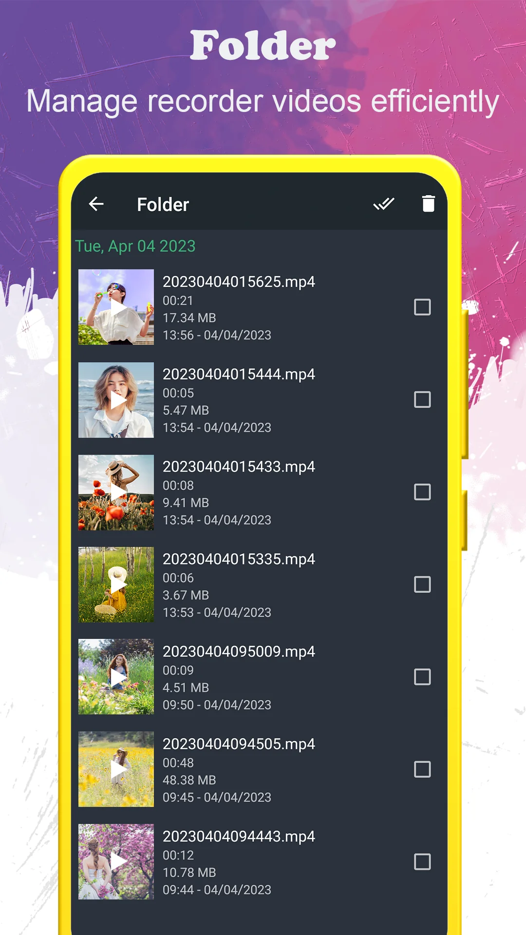 Captura de tela Background Video Recorder 3