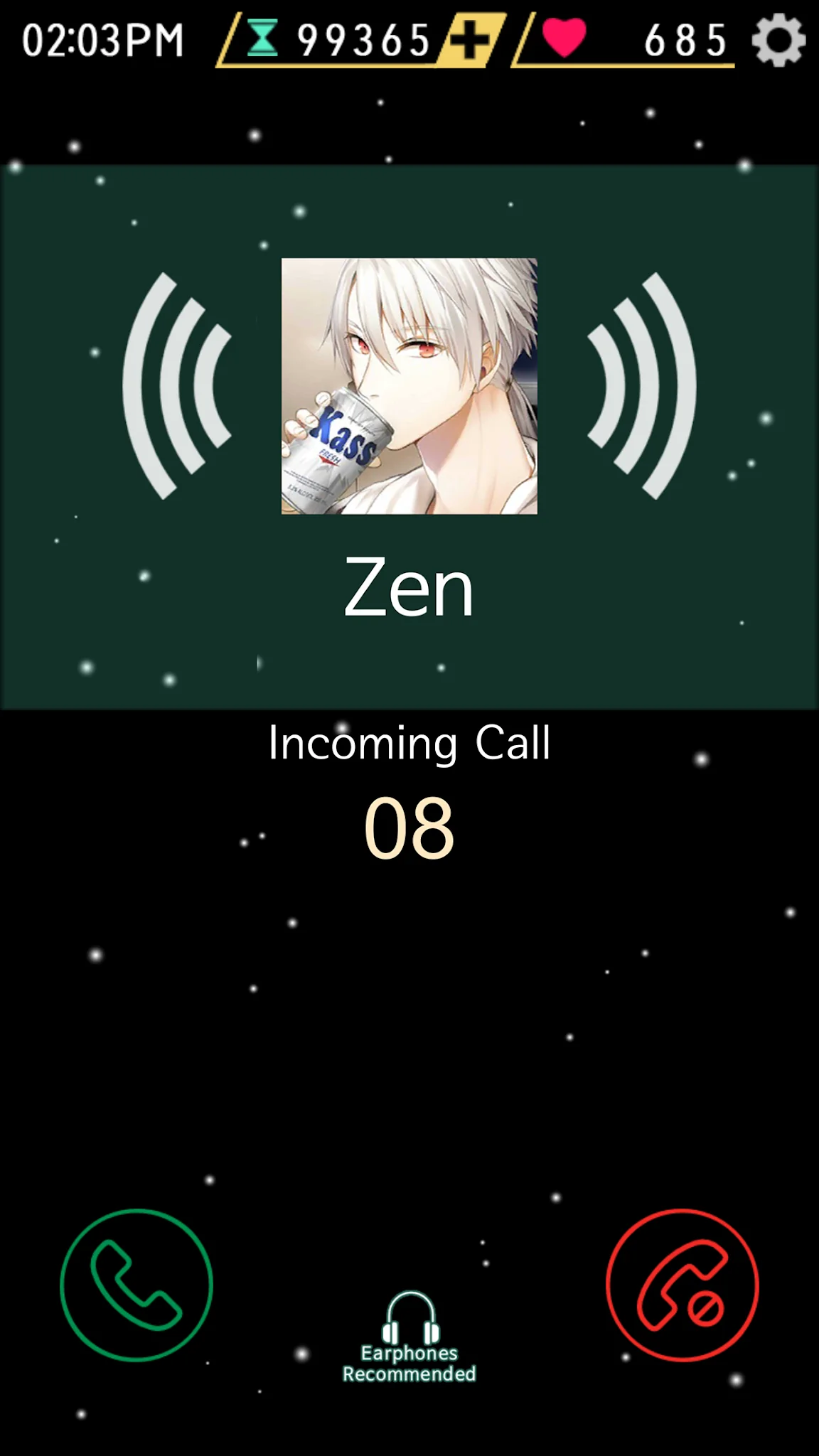 Скриншот Mystic Messenger 5