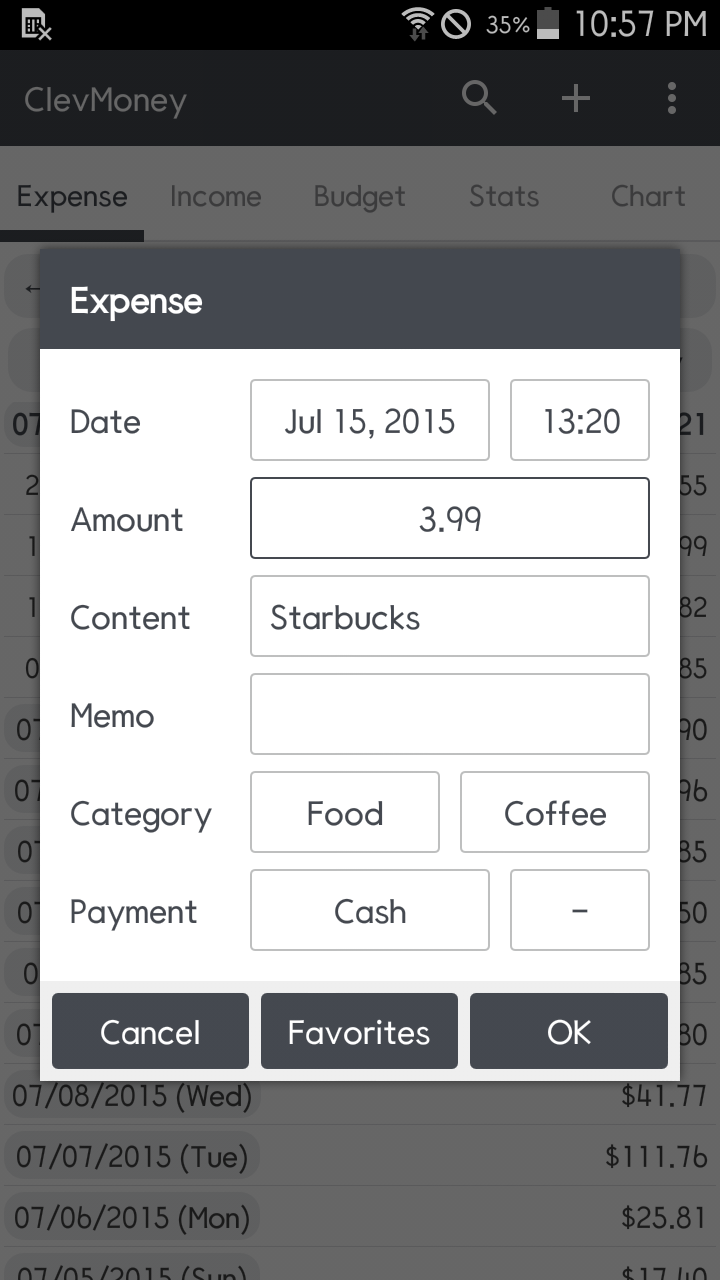 Screenshot ClevMoney 8