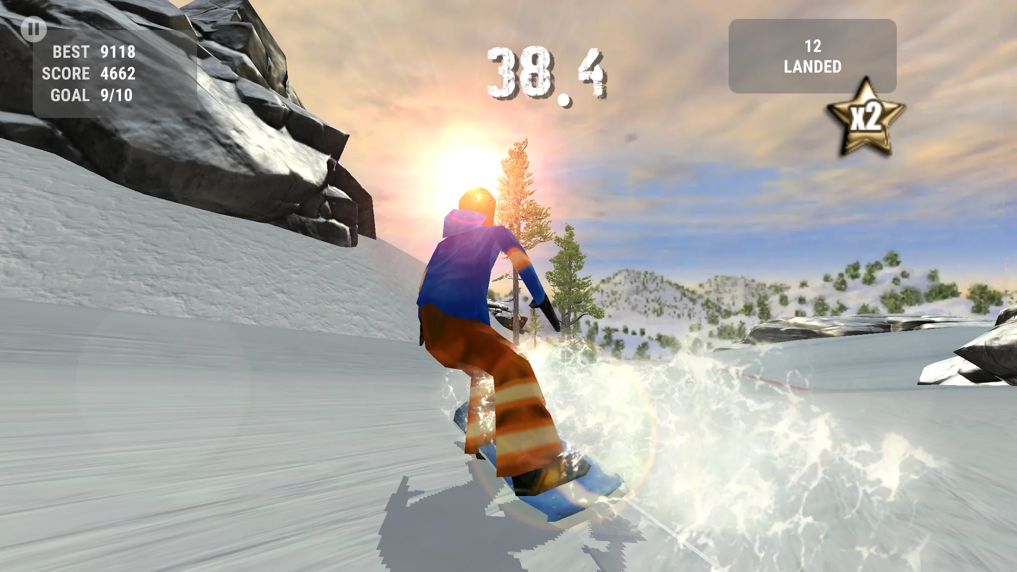 Снимка на екрана Crazy Snowboard 1