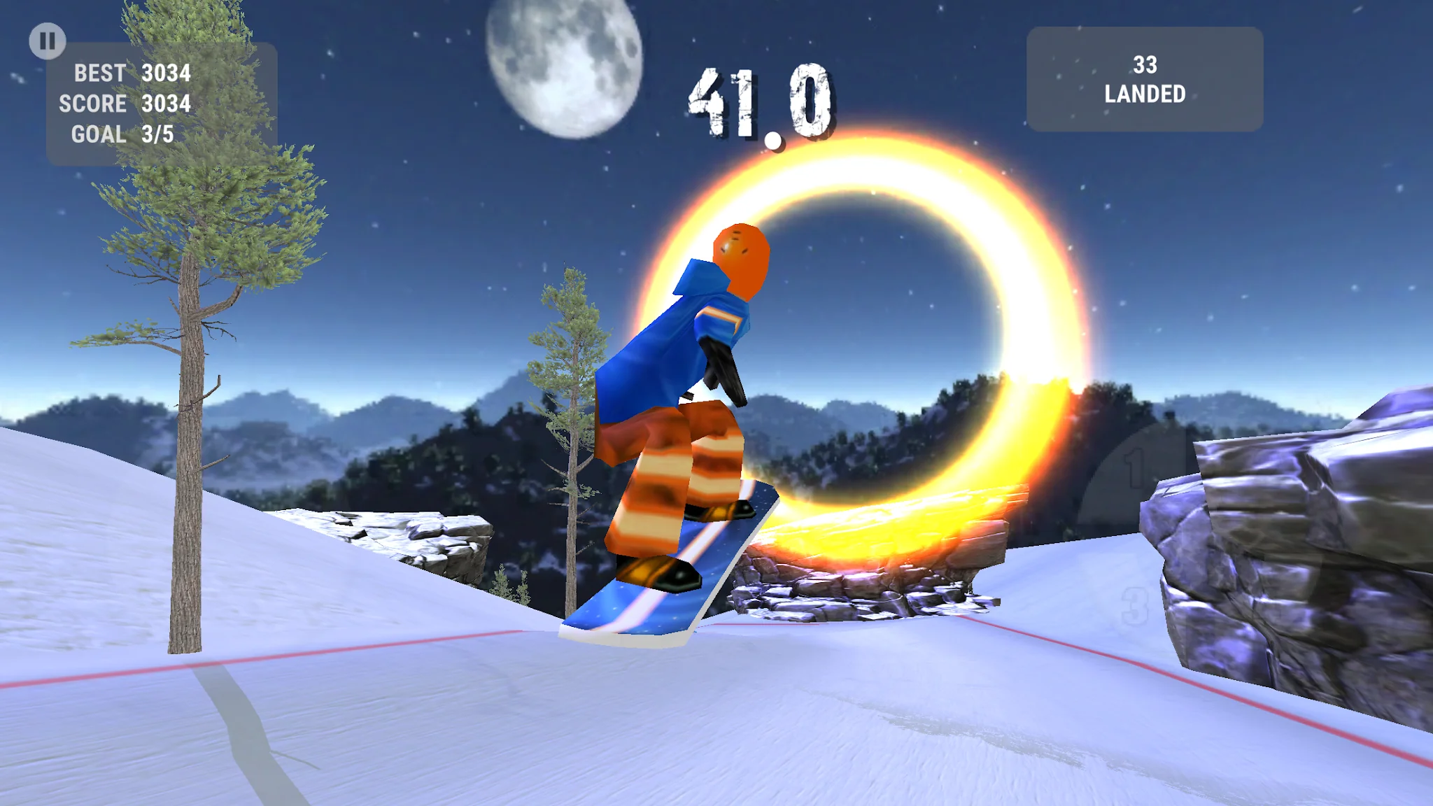 Снимка на екрана Crazy Snowboard 4