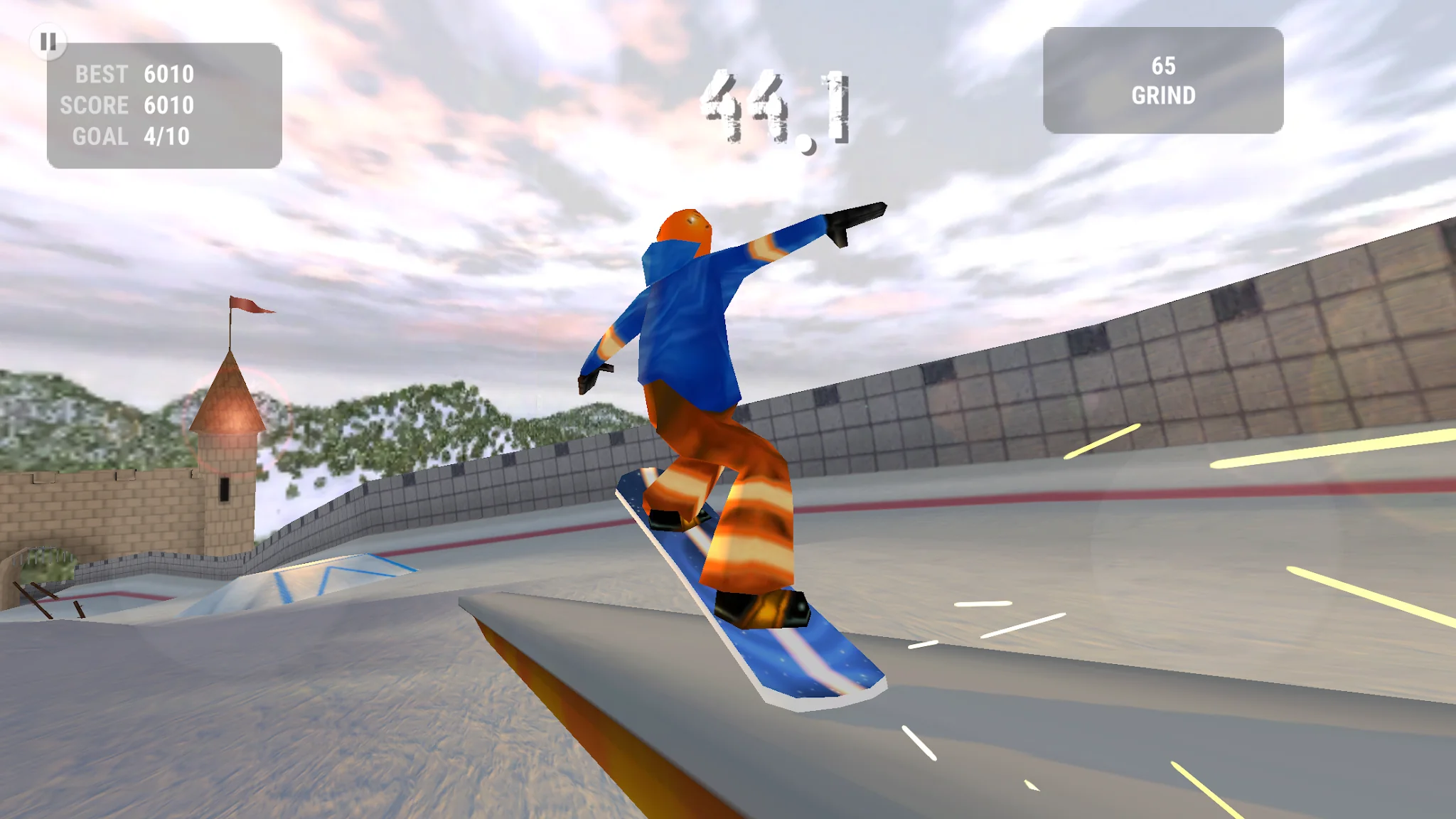 Снимка на екрана Crazy Snowboard 5