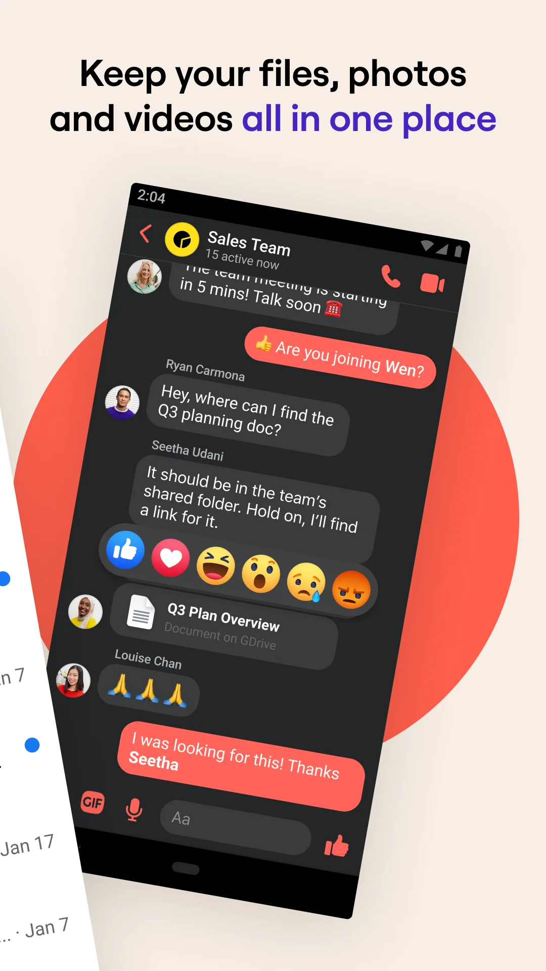 Screenshot Workplace Chat from Meta 2