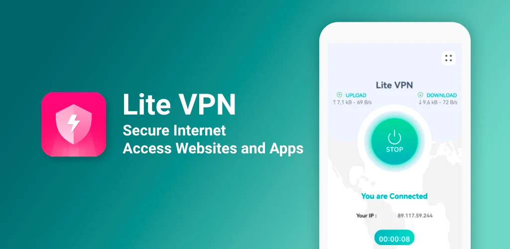 Lite VPN aplicación carátulas para Android