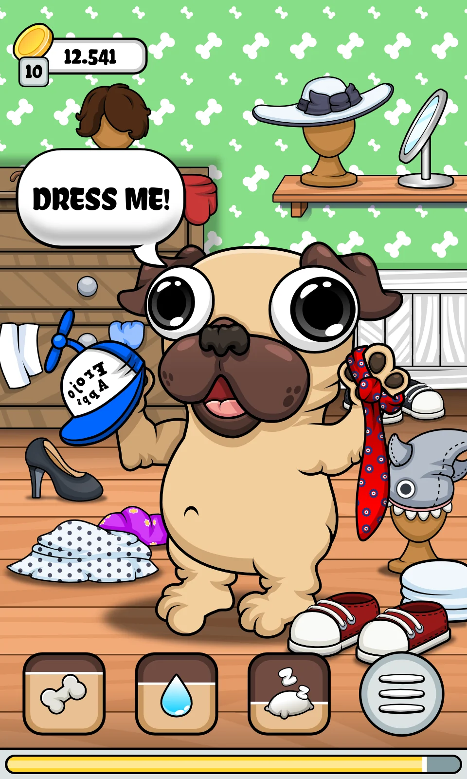 Ekran Görüntüsü Pug - My Virtual Pet Dog 6
