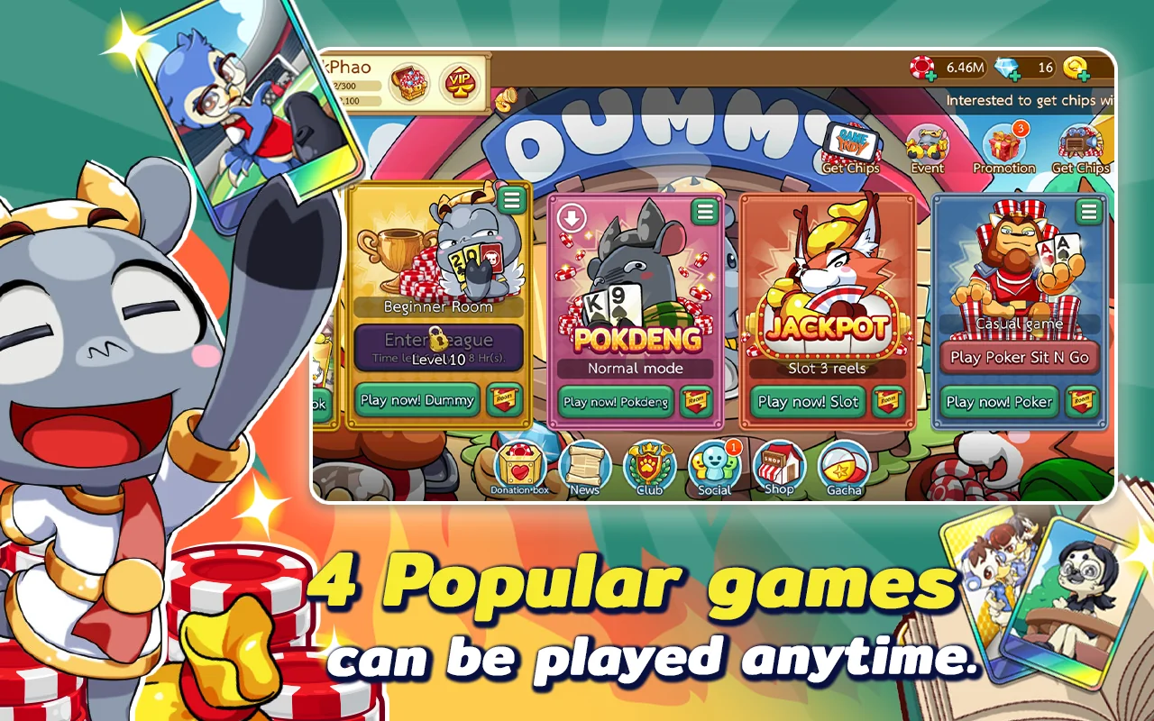 Скриншот Dummy & Toon Poker 5