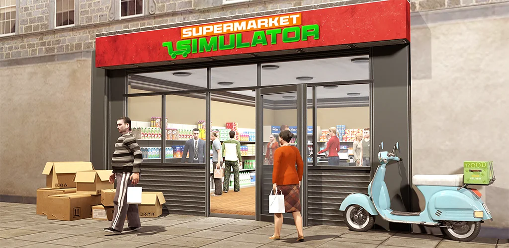 Supermarket Simulator Spiel Titelbild für Android