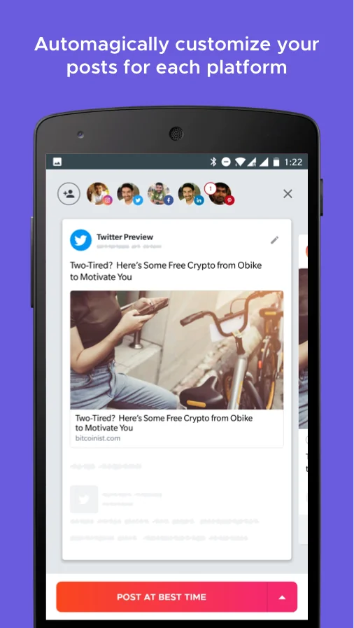 Скриншот Crowdfire 2