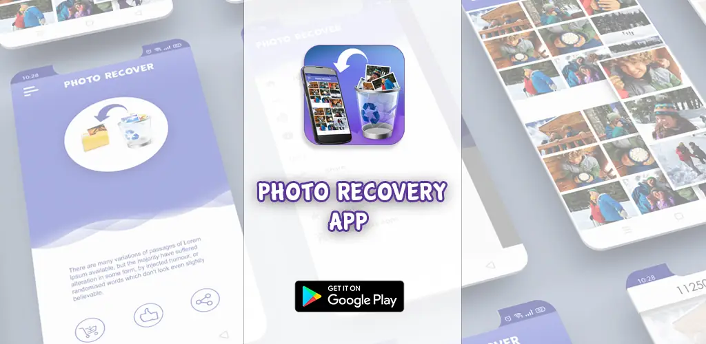 Restore My Old Deleted Photos app copertina per Android