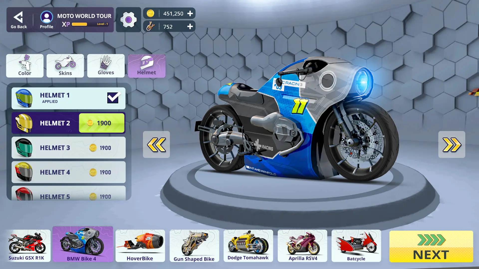 Capture d'écran Moto World Tour 4