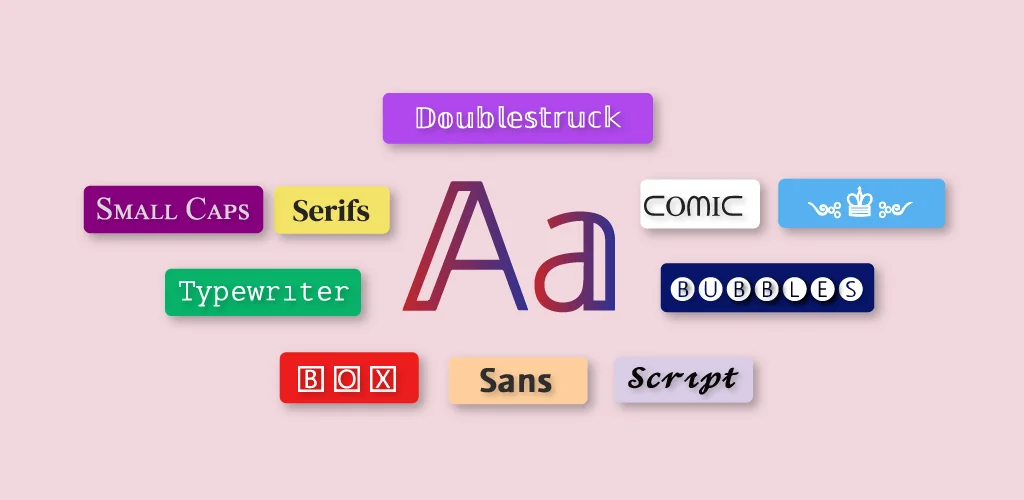 Fonts Aa app cover art for Android