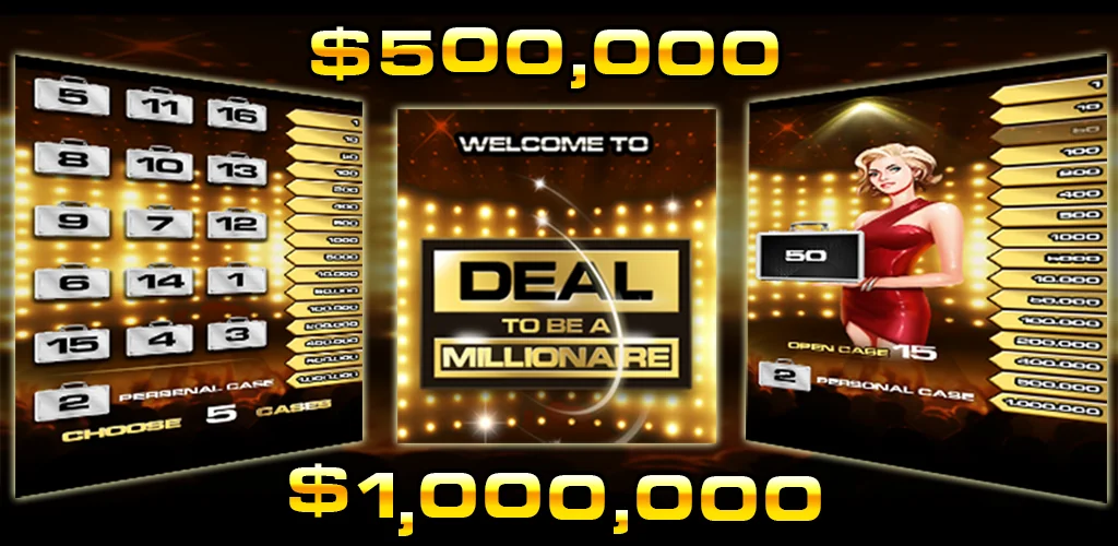 Deal To Be A Millionaire trò chơi Hình ảnh bìa cho Android