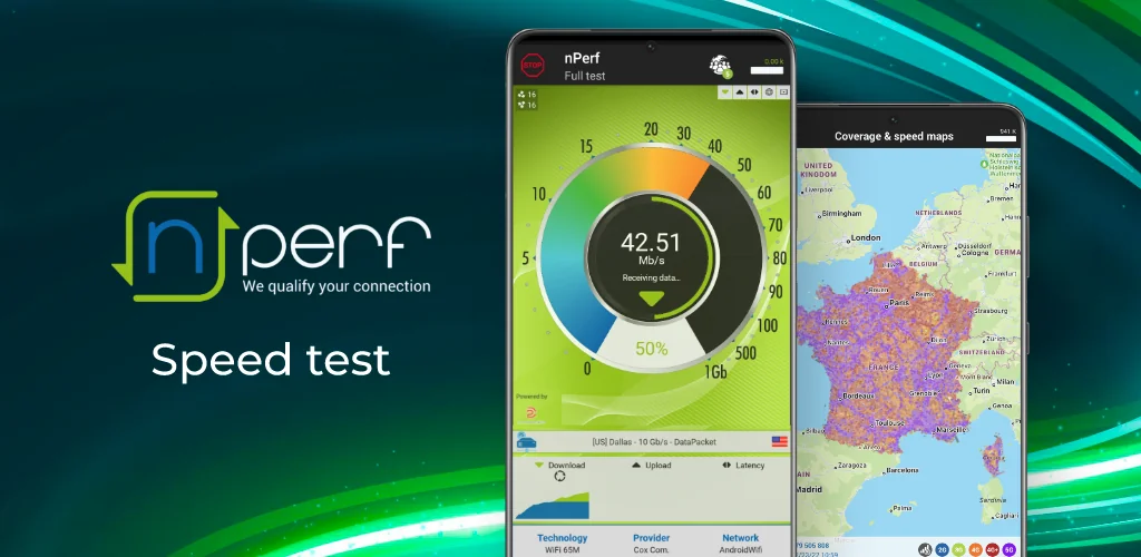 Test de débit 4G 5G WiFi application cover art for Android