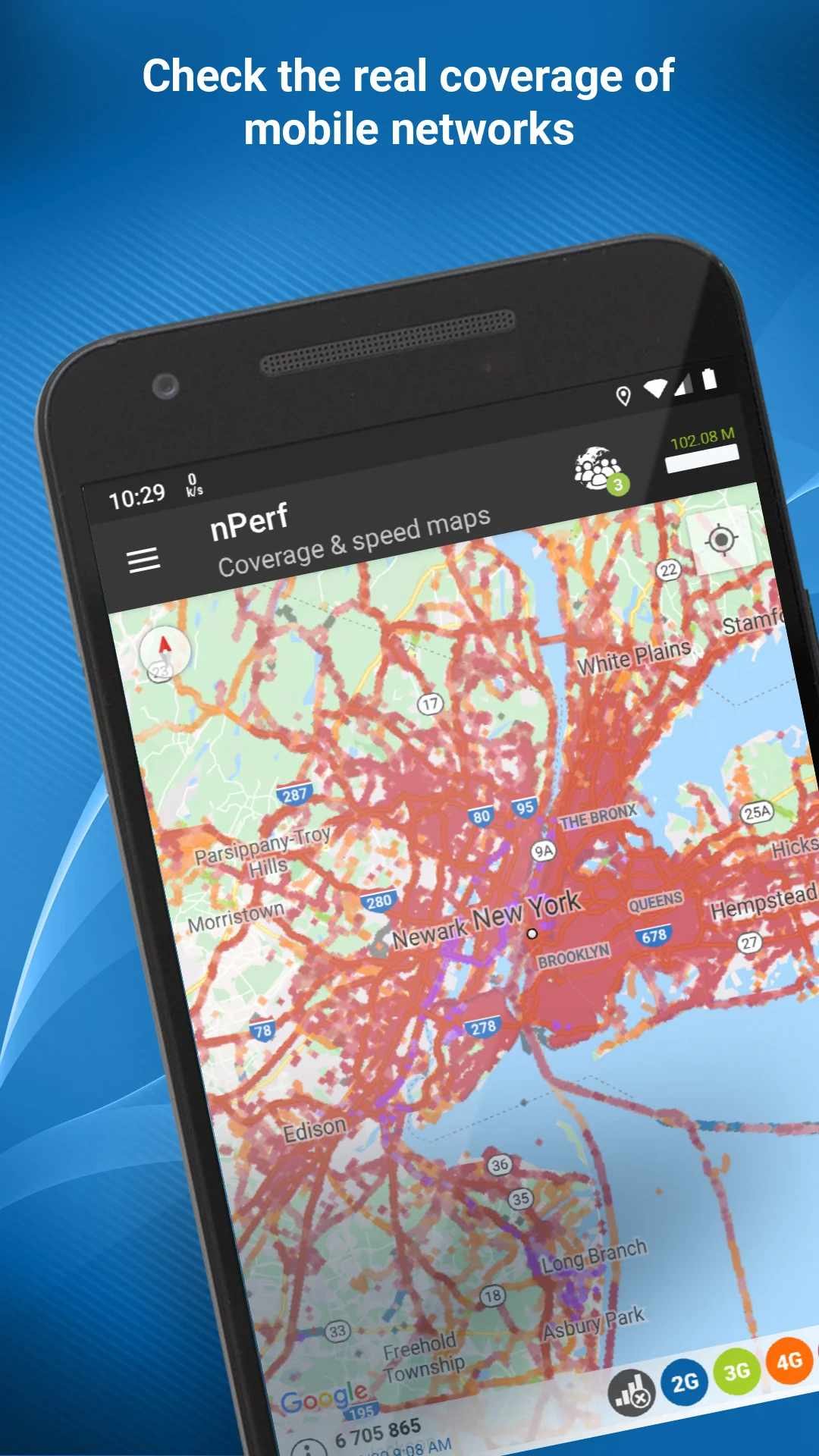 Capture d'écran Test de débit 4G 5G WiFi 4