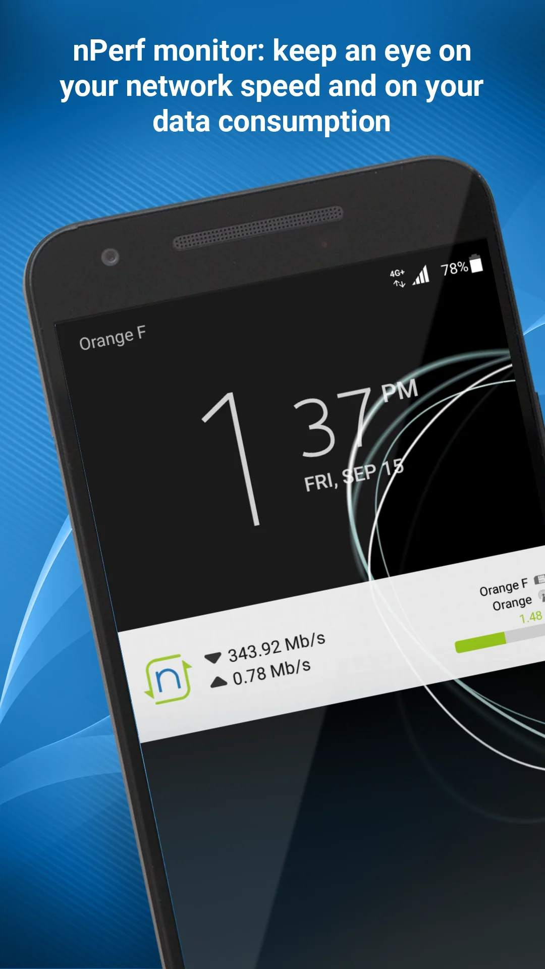 Capture d'écran Test de débit 4G 5G WiFi 6