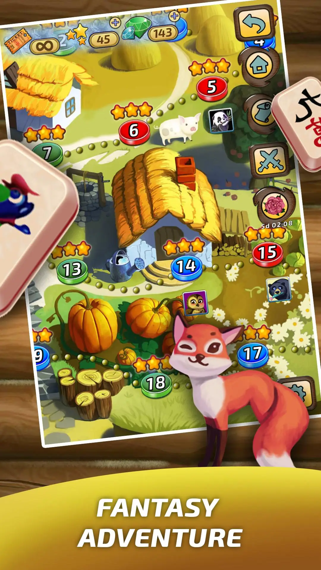 Zrzut ekranu Mahjong Village 2