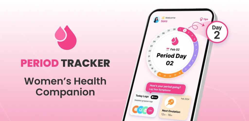 Period Tracker Ovulation Cycle приложение обложка для Android