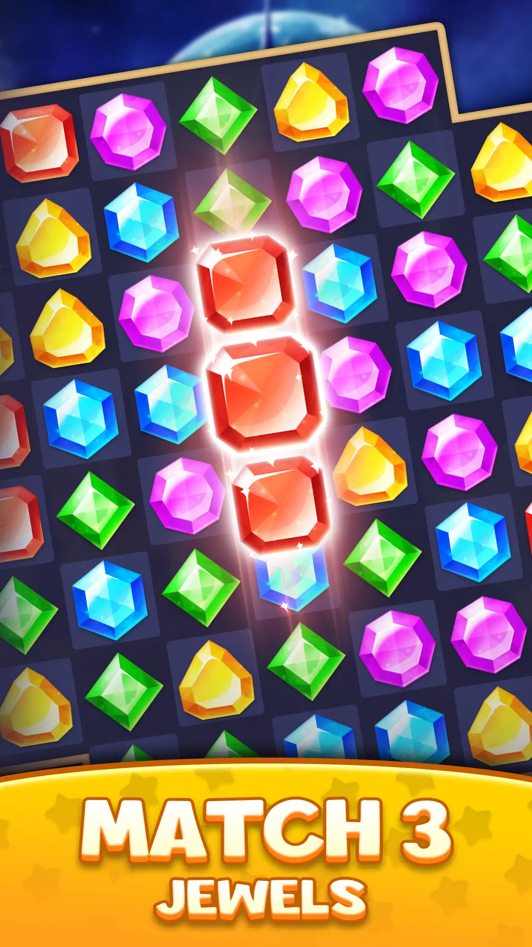 Снимка на екрана Jewels Adventure Match Blast 1