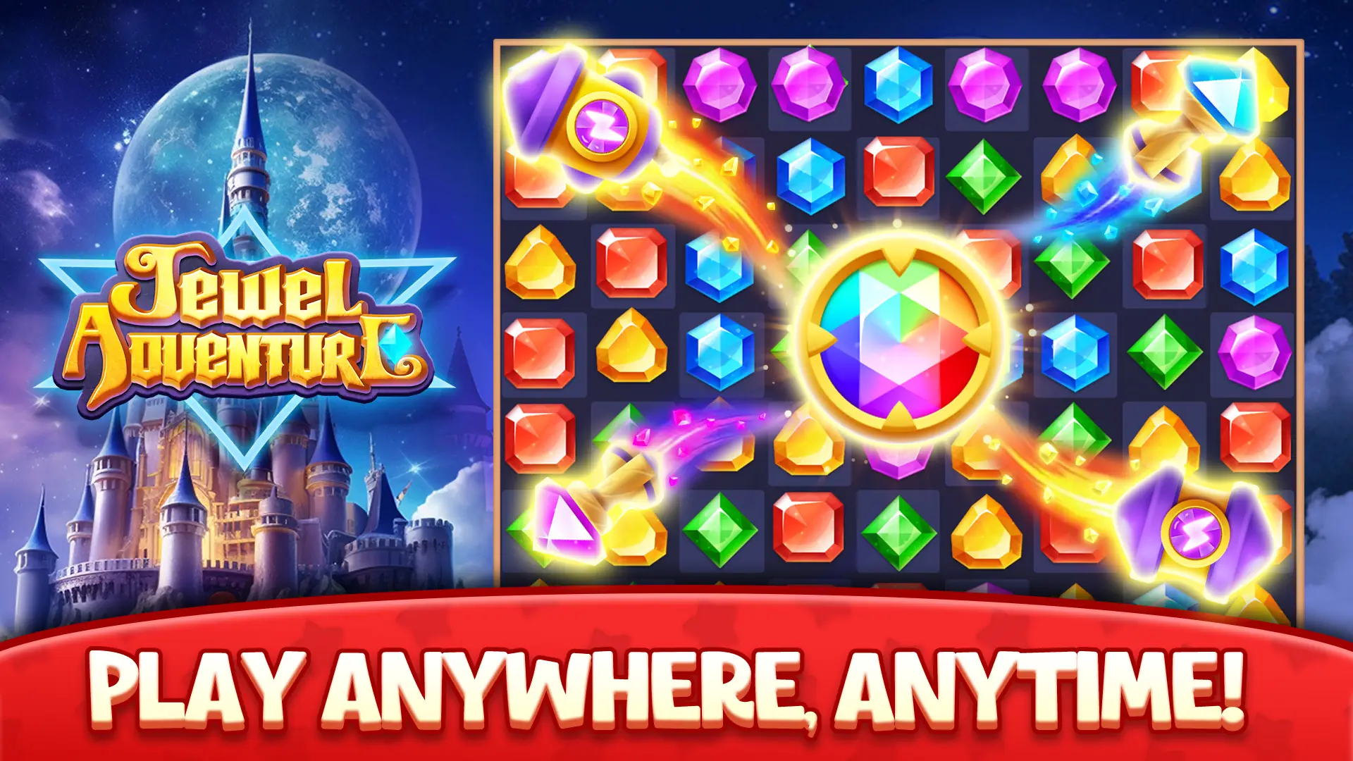 Снимка на екрана Jewels Adventure Match Blast 8