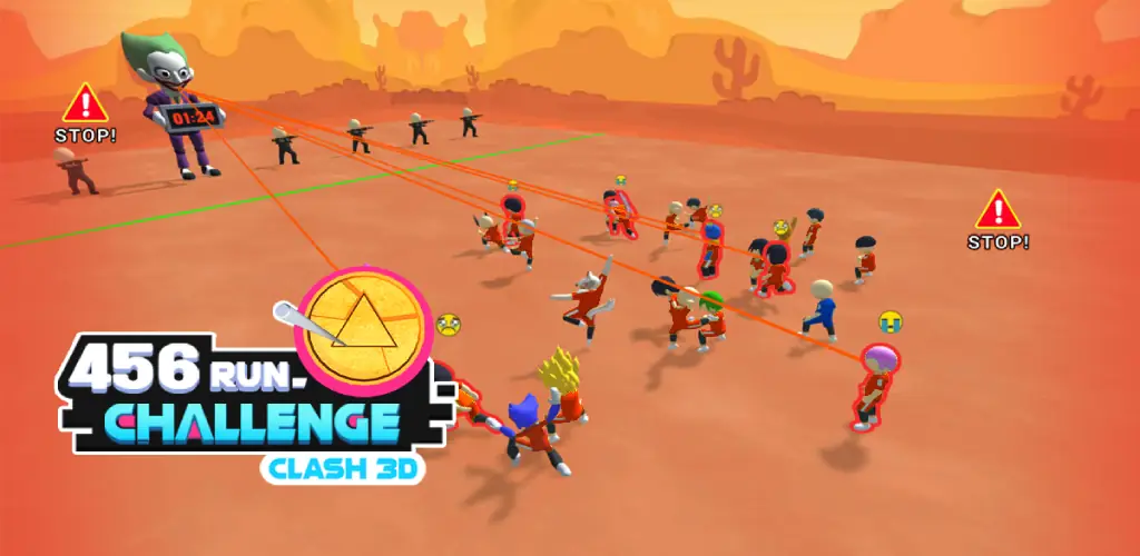 456 Run Challenge: Clash 3D لعبة غلاف فني للأندرويد