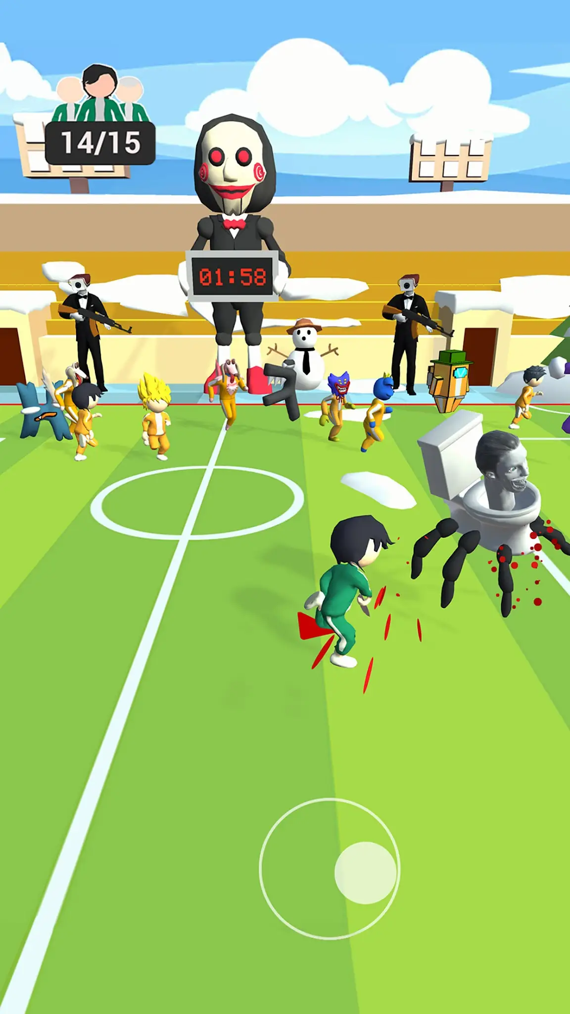 لقطة شاشة 456 Run Challenge: Clash 3D %د