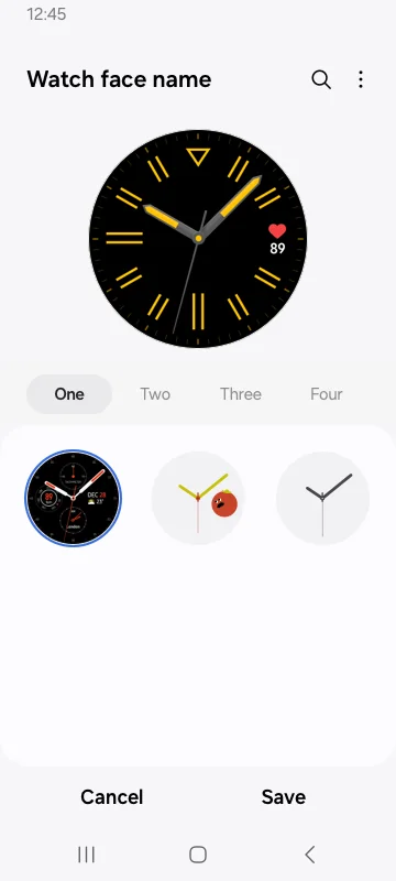 Ảnh chụp màn hình Galaxy Wearable 5
