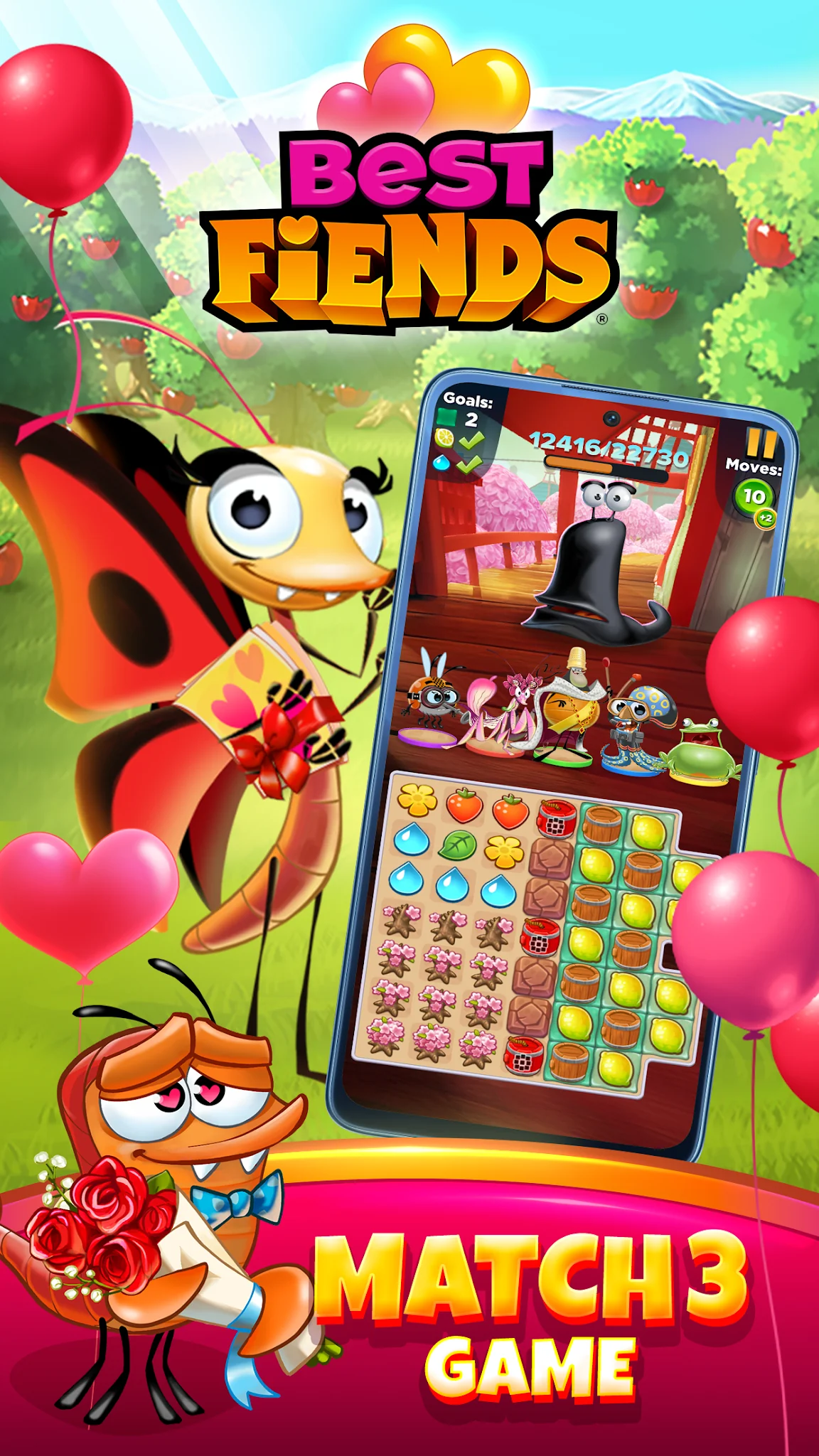 ภาพหน้าจอ Best Fiends - Match 3 Puzzles 1