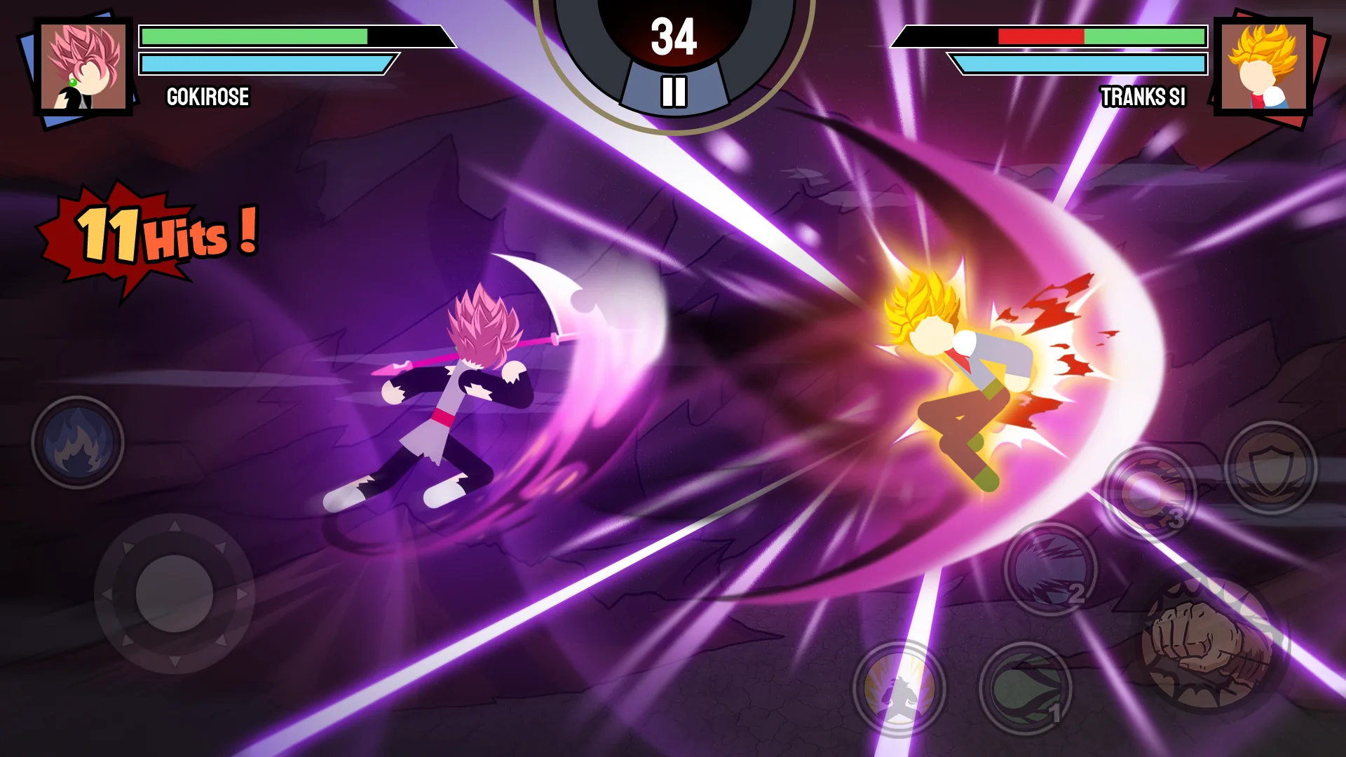 Captura de tela Stickman Warriors 1