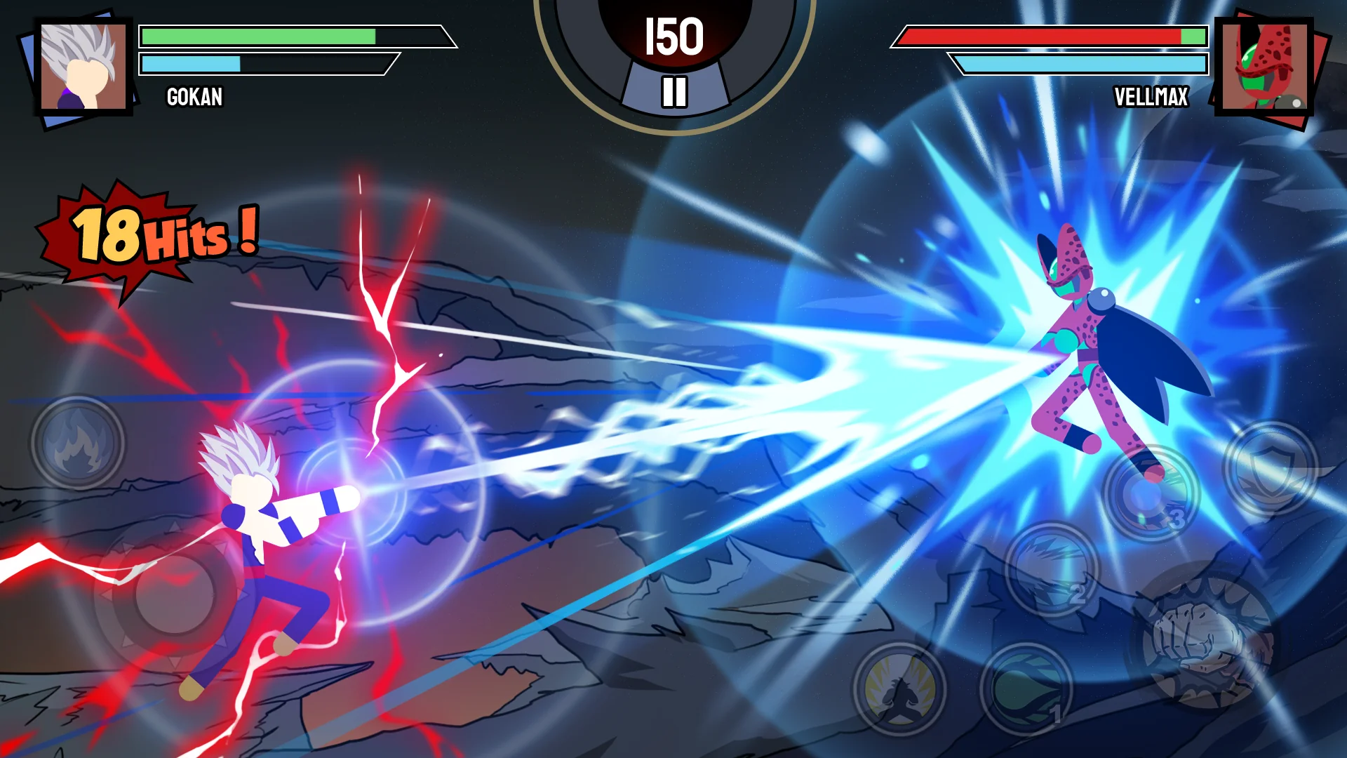 Captura de tela Stickman Warriors 3