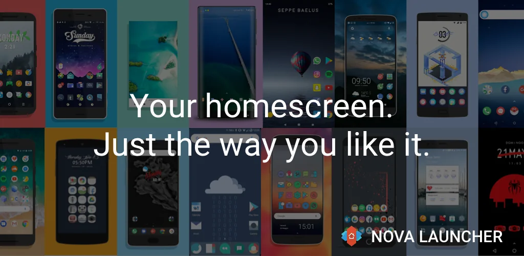 Nova Launcher приложение обложка для Android
