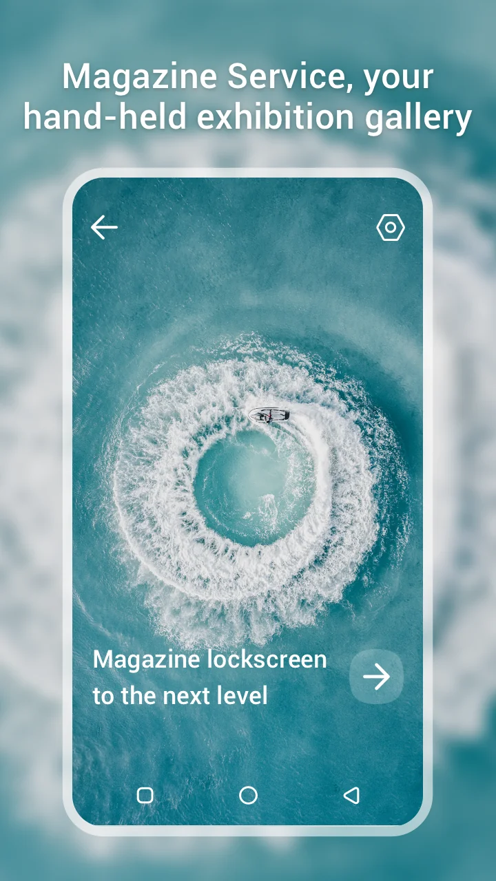 Magazine Lockscreen HiOS képernyőkép 1