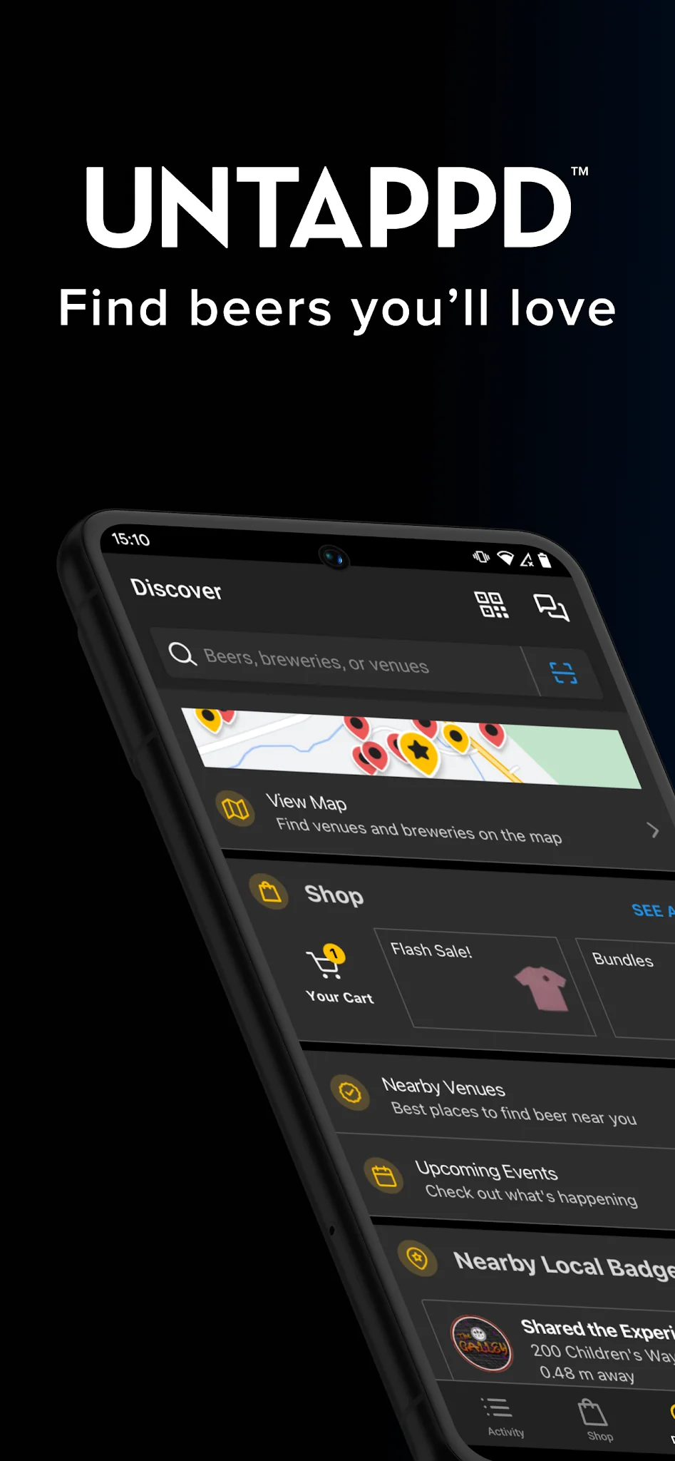 Ekran Görüntüsü Untappd: Find Beer You'll Love 1