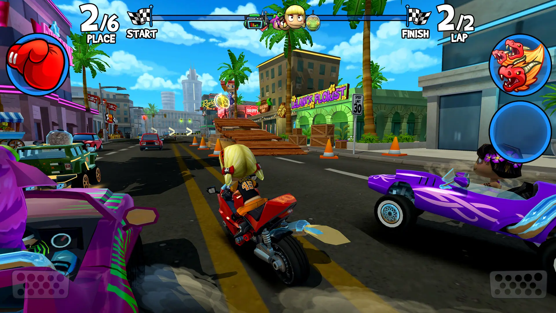 Snímek obrazovky Beach Buggy Racing 2 2