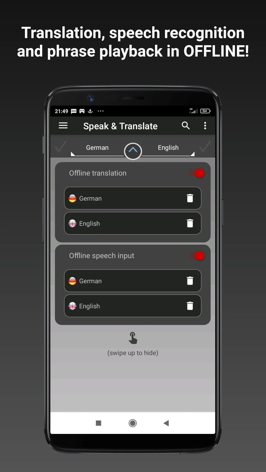 Captura de pantalla Traductor sin conexión S&T 2