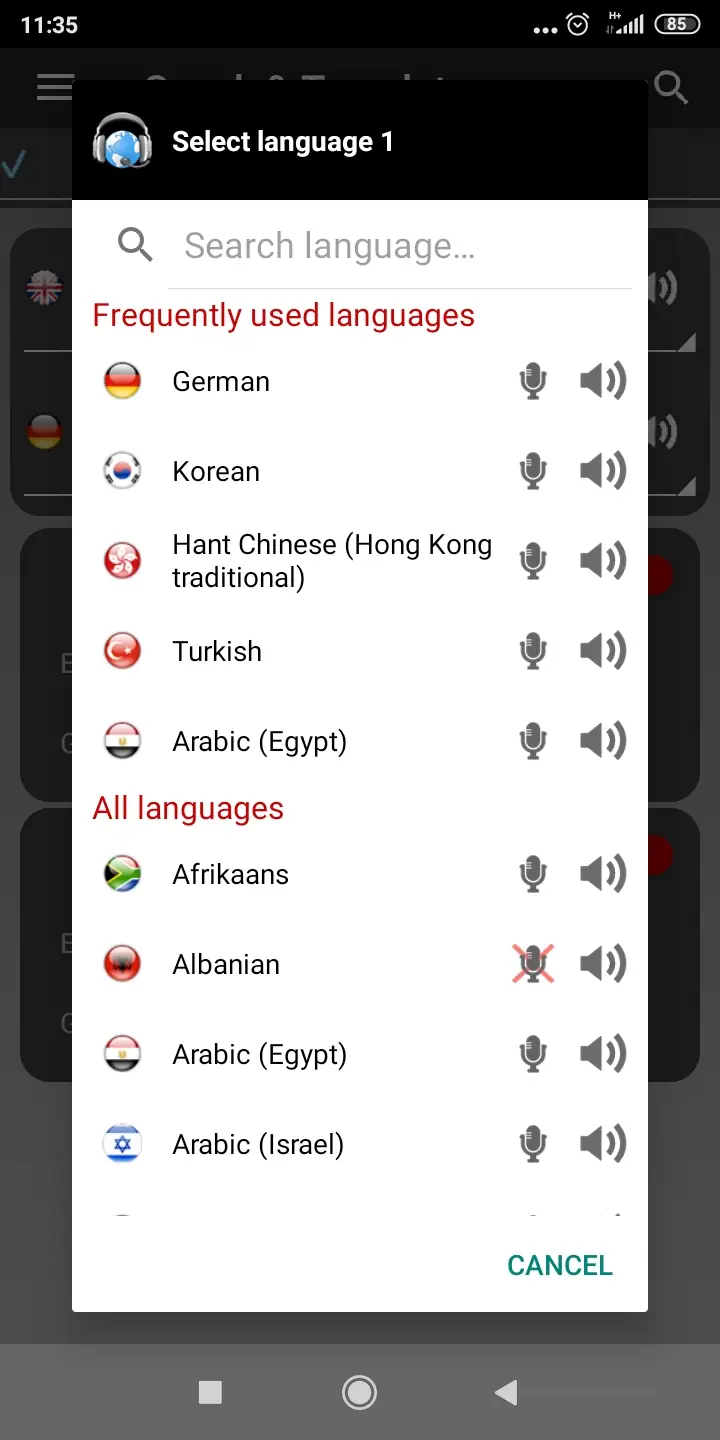Captura de pantalla Traductor sin conexión S&T 6